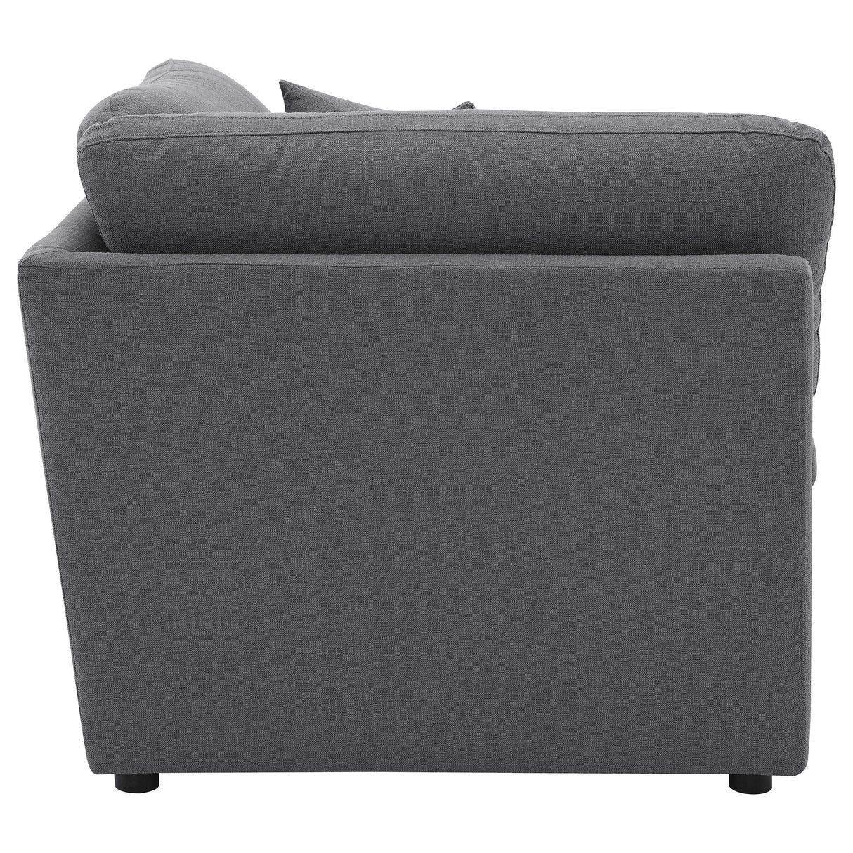 Hobson Upholstered Corner Charcoal from Coaster - Luna Furniture