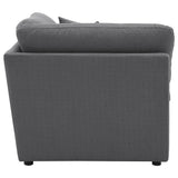Hobson Upholstered Corner Charcoal from Coaster - Luna Furniture