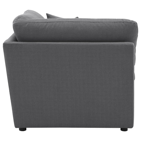 Hobson Charcoal Upholstered Corner from Coaster - Luna Furniture