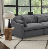 Hobson Upholstered LAF Chair Charcoal from Coaster - Luna Furniture