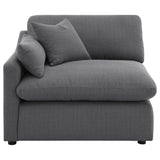 Hobson Upholstered LAF Chair Charcoal from Coaster - Luna Furniture
