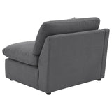 Hobson Upholstered LAF Chair Charcoal from Coaster - Luna Furniture