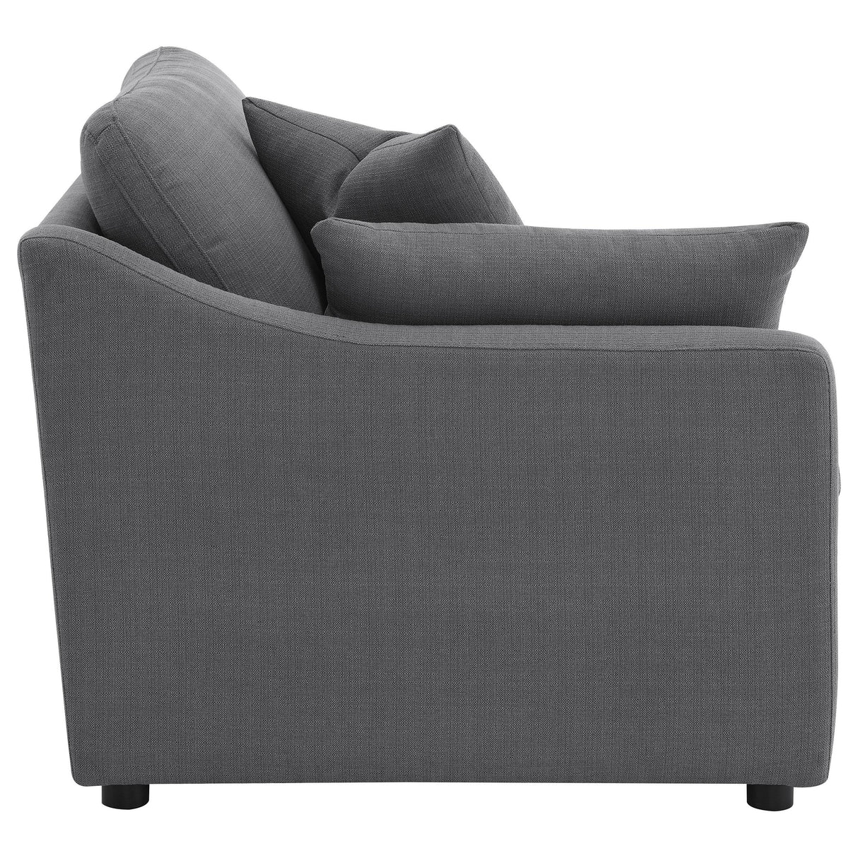 Hobson Upholstered LAF Chair Charcoal from Coaster - Luna Furniture