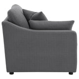 Hobson Upholstered LAF Chair Charcoal from Coaster - Luna Furniture