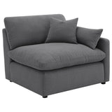 Hobson Upholstered RAF Chair Charcoal from Coaster - Luna Furniture