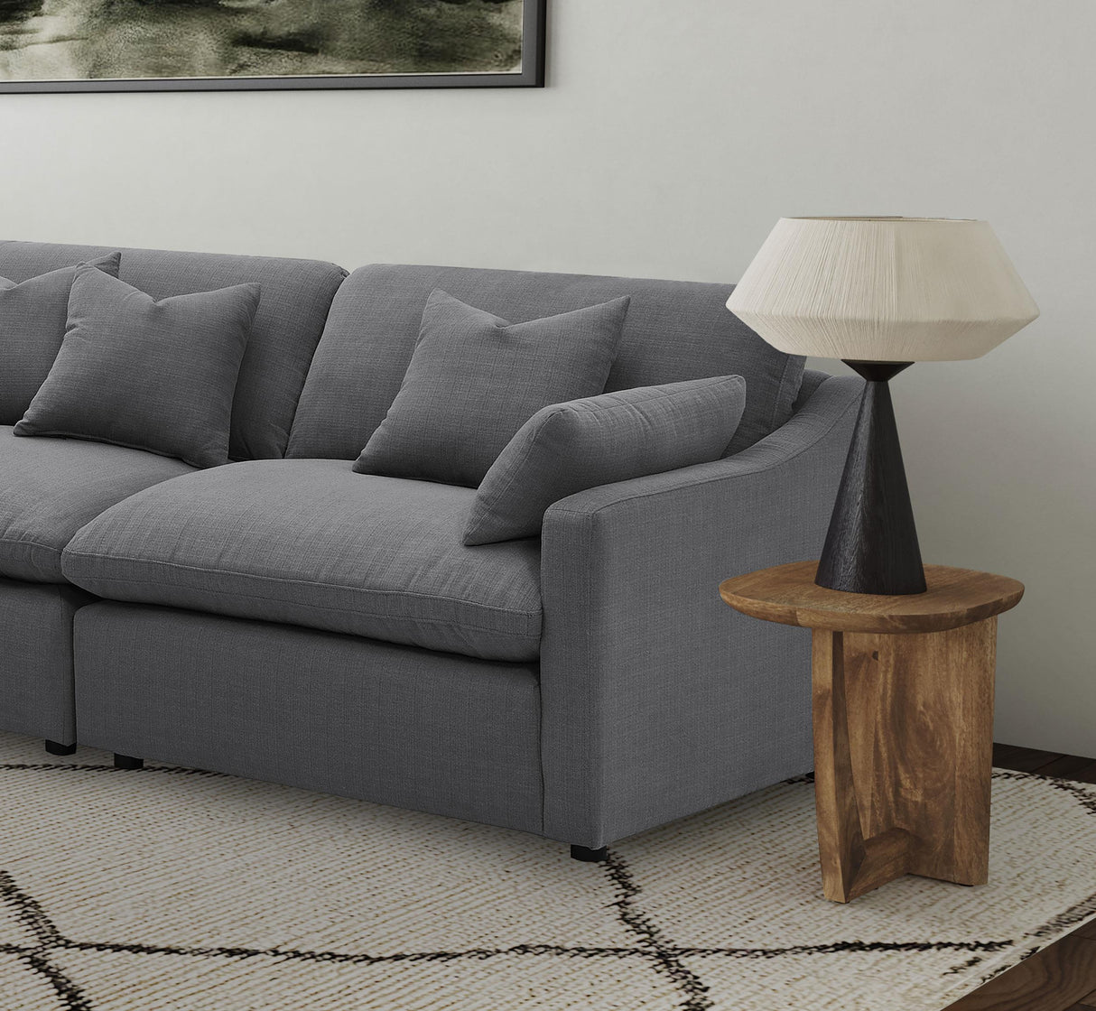 Hobson Upholstered RAF Chair Charcoal from Coaster - Luna Furniture