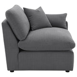 Hobson Upholstered RAF Chair Charcoal from Coaster - Luna Furniture