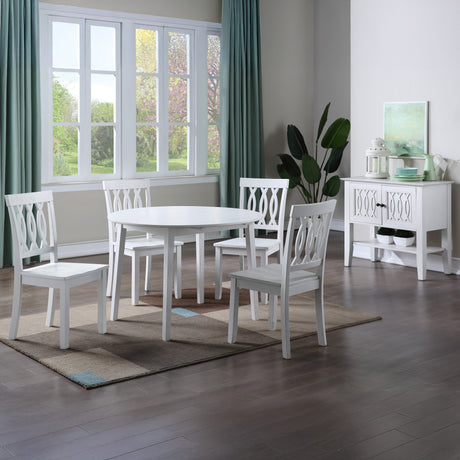 Naples 42-inch Drop-Leaf Dining Table from Steve Silver - Luna Furniture