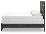 Hollivern Dark Gray King Panel Bed from Ashley - Luna Furniture