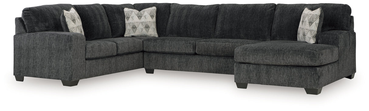 Hollyview Shadow 3-Piece Sectional with Chaise from Ashley - Luna Furniture