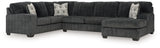 Hollyview Shadow 3-Piece Sectional with Chaise from Ashley - Luna Furniture