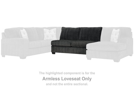 Hollyview Shadow Armless Loveseat from Ashley - Luna Furniture