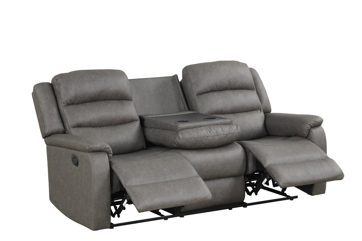 Hope Gray 3-Piece Reclining Living Room Set from Happy Homes - Luna Furniture