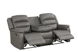 Hope Gray 3-Piece Reclining Living Room Set from Happy Homes - Luna Furniture