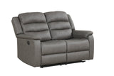 Hope Gray 3-Piece Reclining Living Room Set from Happy Homes - Luna Furniture