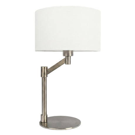 Horizon Brushed Nickel Table Lamp with On/Off Switch Curved Metal Base Linen Shade-WLL03700201-Ashcroft-horizon-brushed-nickel-table-lamp-wb.jpg-Luna Furniture