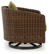 Horizon Hall 2 Lounge Chairs with End Table in Brown/Green from Ashley Furniture - Luna Furniture