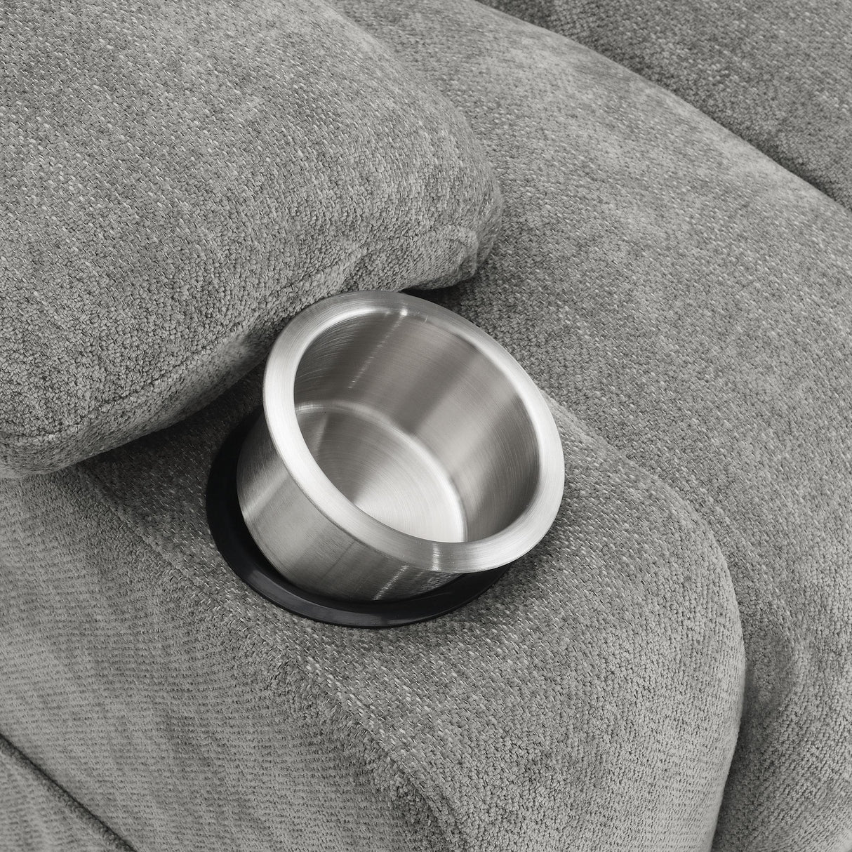 Houston Gray Upholstered Power Lift Recliner Chair from Coaster - Luna Furniture