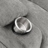 Houston Gray Upholstered Power Lift Recliner Chair from Coaster - Luna Furniture