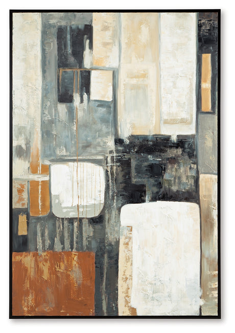 Howford Brown/Black/Gray Wall Art from Ashley - Luna Furniture