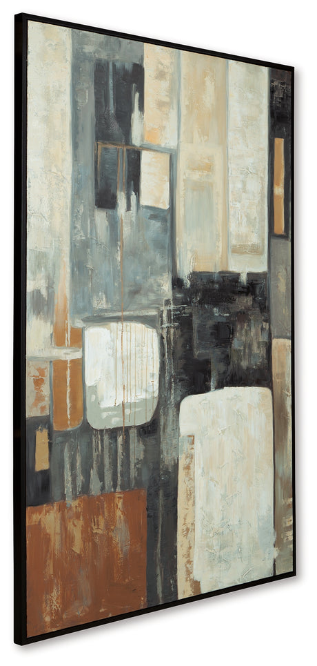 Howford Brown/Black/Gray Wall Art from Ashley - Luna Furniture