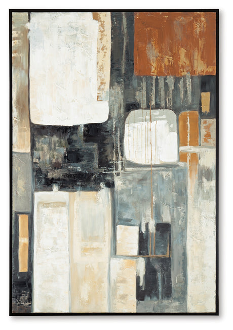 Howford Brown/Black/Gray Wall Art from Ashley - Luna Furniture