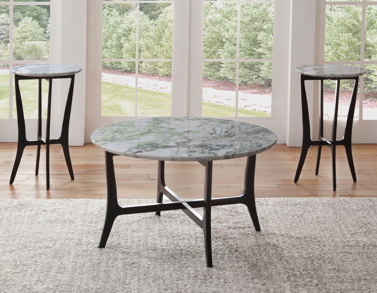 Hoxley Green Onyx 30″ Round Coffee Table from Steve Silver - Luna Furniture