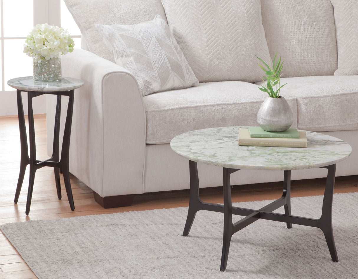 Hoxley Green Onyx 30″ Round Coffee Table from Steve Silver - Luna Furniture