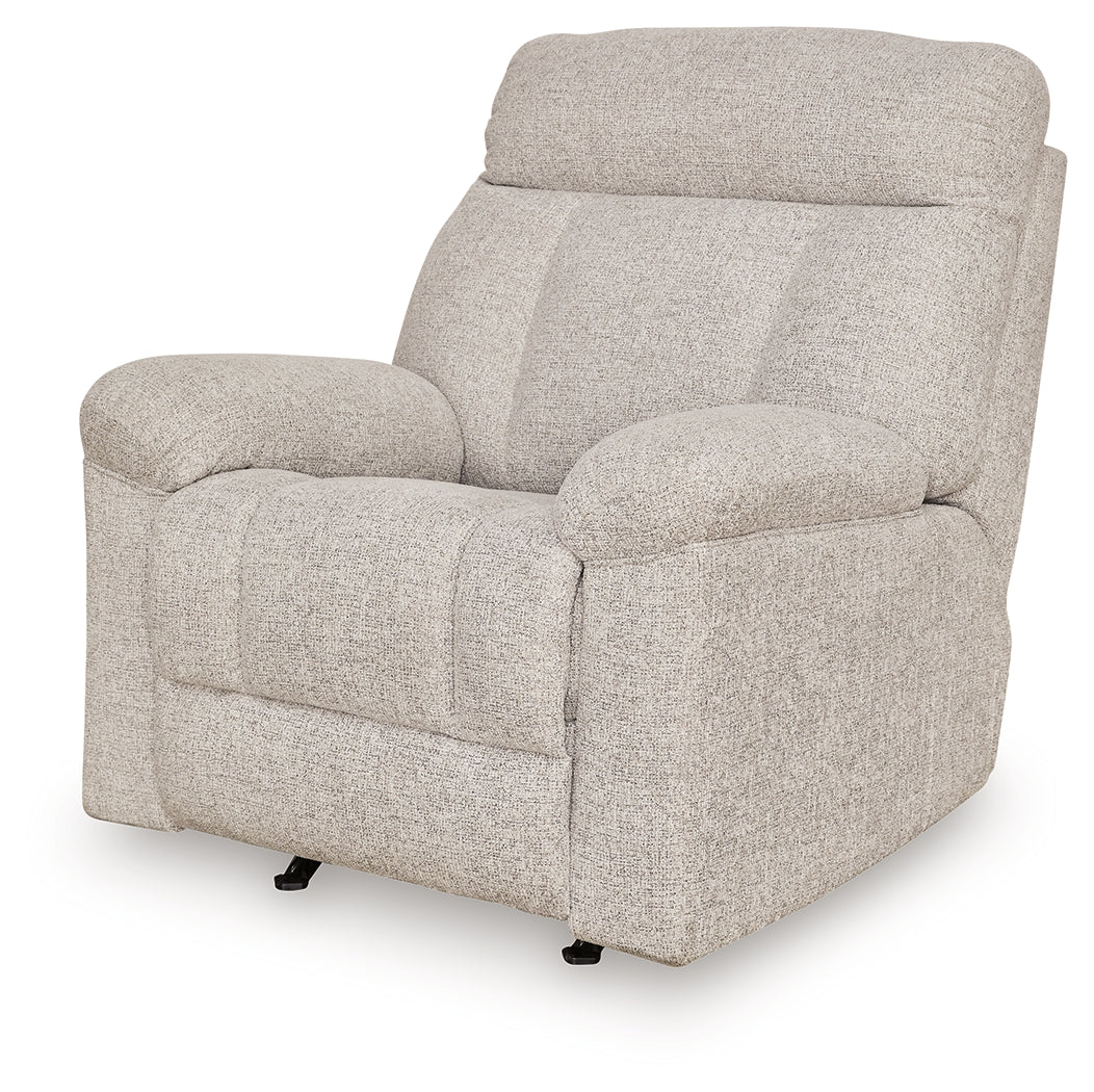 Hoyne Park Cobble Stone Recliner from Ashley - Luna Furniture