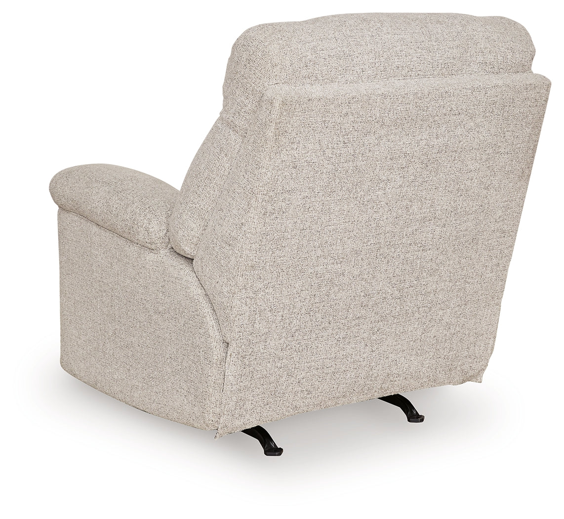 Hoyne Park Cobble Stone Recliner from Ashley - Luna Furniture