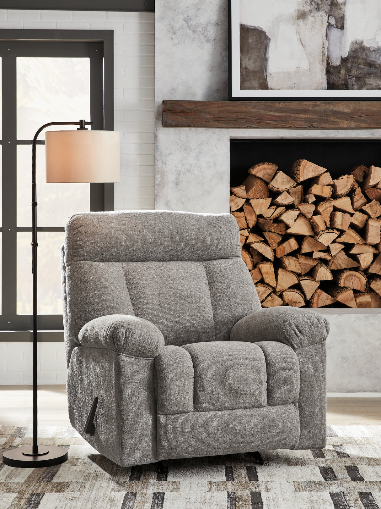 Hoyne Park Smoke Recliner from Ashley Furniture - Luna Furniture