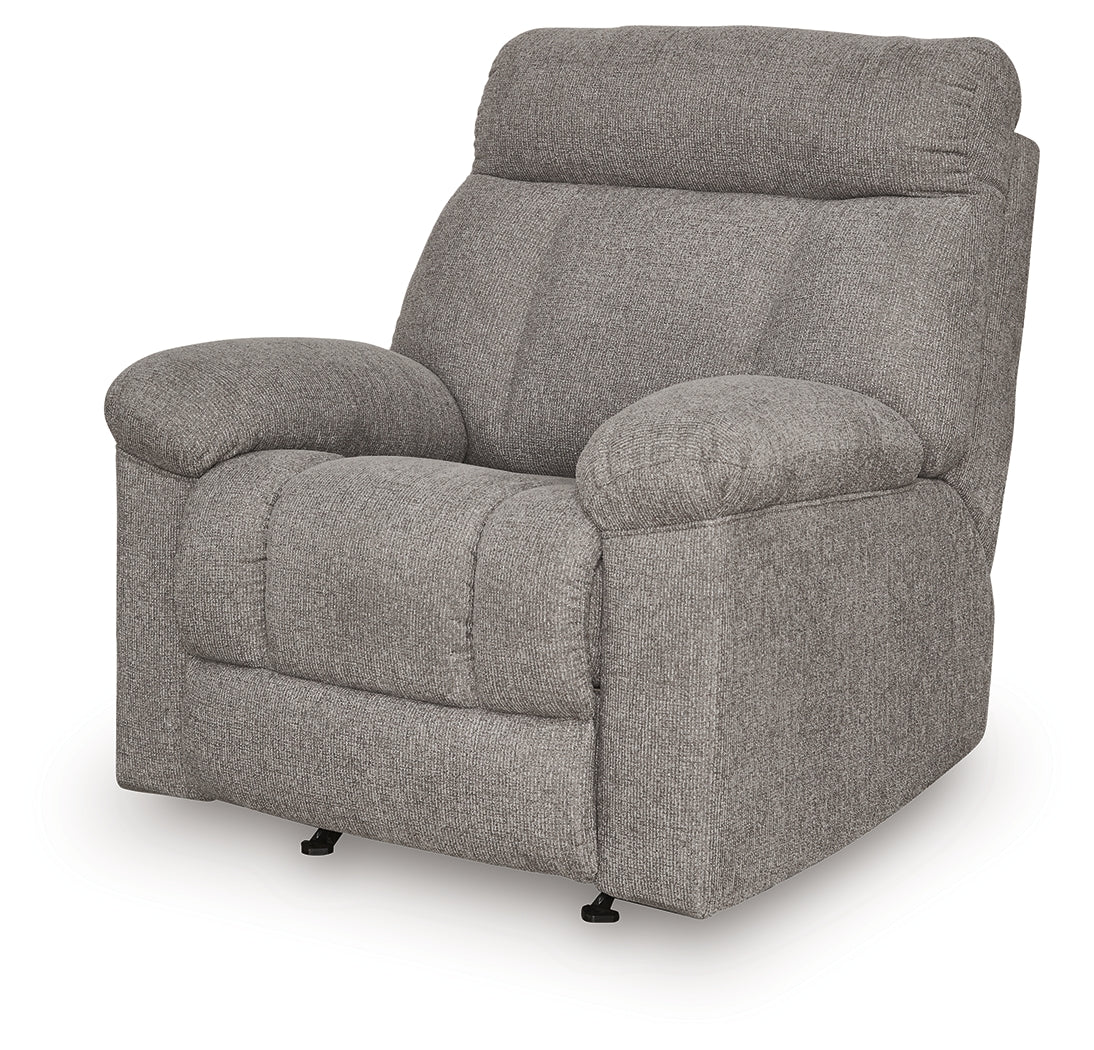 Hoyne Park Smoke Recliner from Ashley Furniture - Luna Furniture