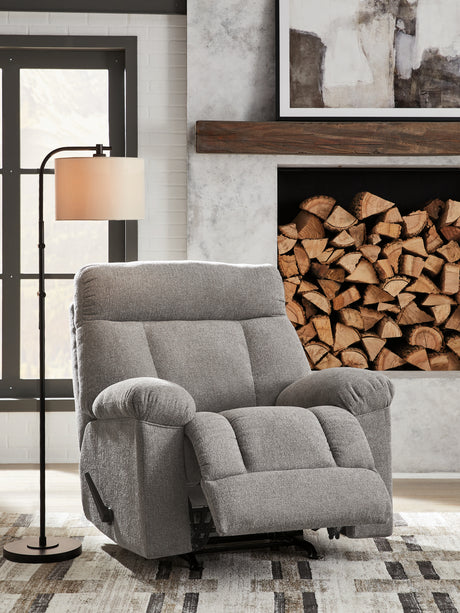 Hoyne Park Smoke Recliner from Ashley Furniture - Luna Furniture