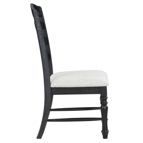 Odessa Black/White Side Chair, Set of 2 from Steve Silver - Luna Furniture