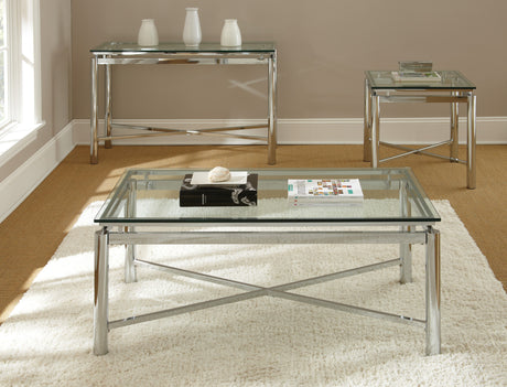 Nova End Table Glass Top from Steve Silver - Luna Furniture