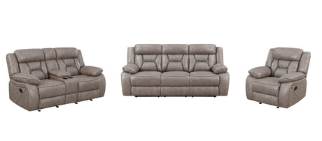 Tyson Gray 3-Piece Reclining Living Room Set from Steve Silver - Luna Furniture