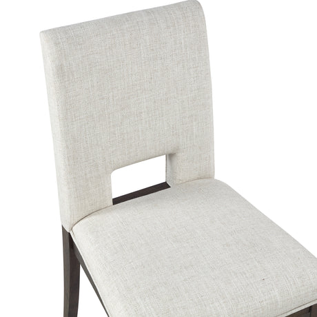 Evan Eggshell/Brown Walnut Side Chair, Set of 2 from Steve Silver - Luna Furniture