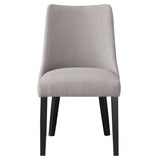 Xena Ebony/Gray Upholstered Side Chair, Set of 2 from Steve Silver - Luna Furniture