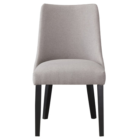 Xena Ebony/Gray Upholstered Side Chair, Set of 2 from Steve Silver - Luna Furniture