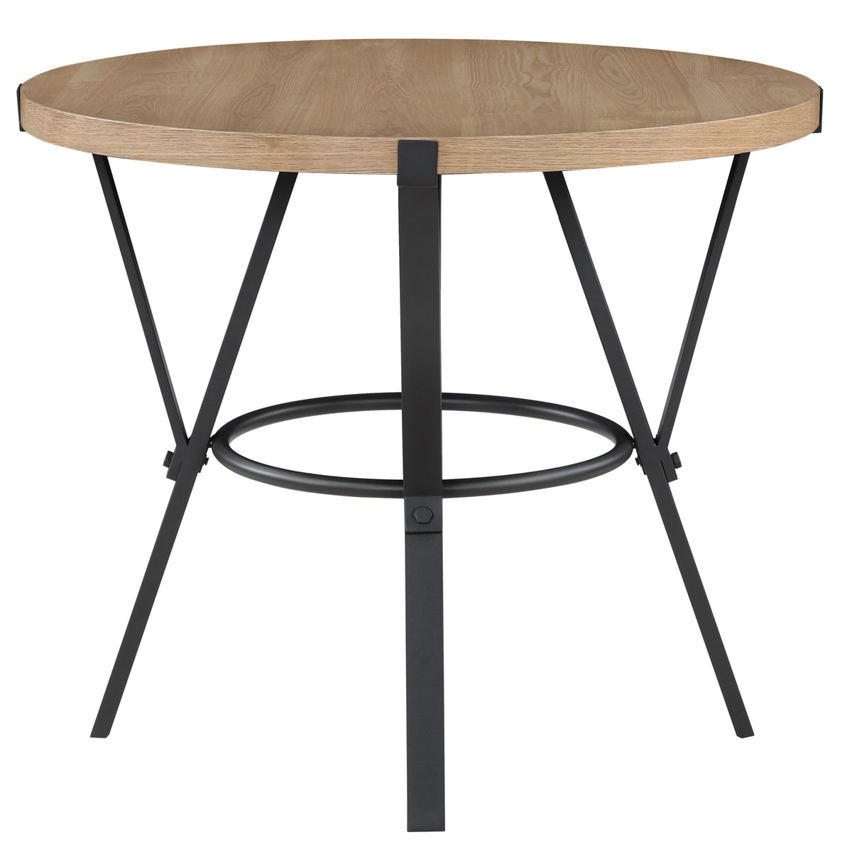 Magnolia 42-inch Round Counter Table, Black and Sand from Steve Silver - Luna Furniture