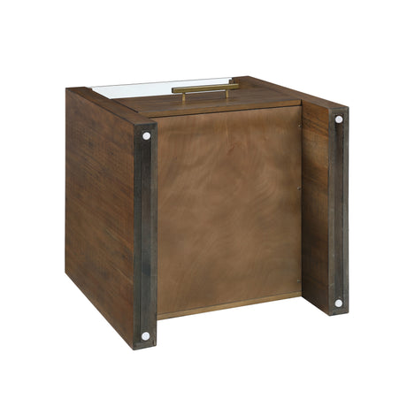 Garland Glass Top End Table from Steve Silver - Luna Furniture