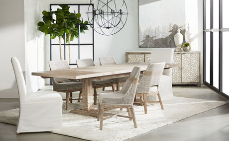 Hudson Extension Dining Table in Natural Gray Acacia from Essentials For Living - Luna Furniture