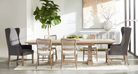 Hudson Extension Dining Table in Natural Gray Acacia from Essentials For Living - Luna Furniture