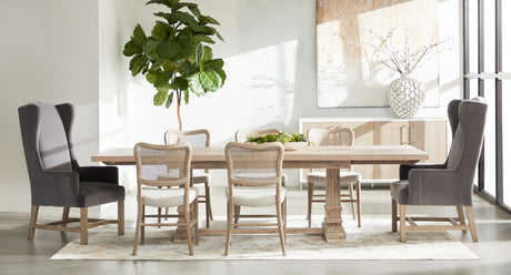 Hudson Extension Dining Table in Natural Gray Acacia from Essentials For Living - Luna Furniture
