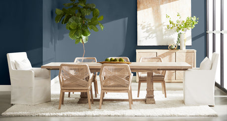 Hudson Extension Dining Table in Natural Gray Acacia from Essentials For Living - Luna Furniture