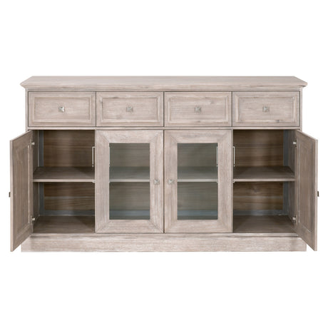 Hudson Media Sideboard in Natural Gray Acacia from Essentials For Living - Luna Furniture