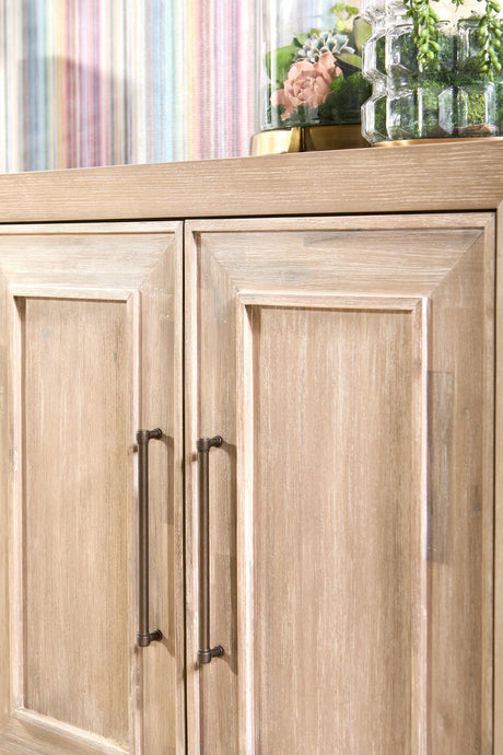 Hunter Media Sideboard in Natural Gray Acacia from Essentials For Living - Luna Furniture