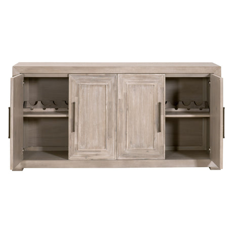 Hunter Media Sideboard in Natural Gray Acacia from Essentials For Living - Luna Furniture