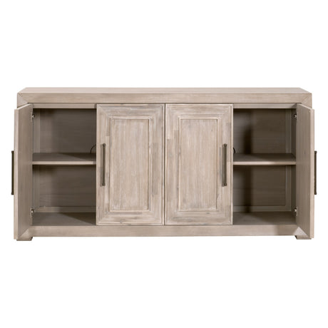 Hunter Media Sideboard in Natural Gray Acacia from Essentials For Living - Luna Furniture