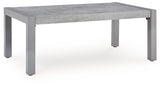 Hurley Park Gray Outdoor Coffee Table from Ashley - Luna Furniture